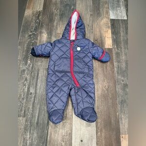 Rothschild Baby Boys/girls Denim Like Quilt Pram Navy 3-6 months NWOT.